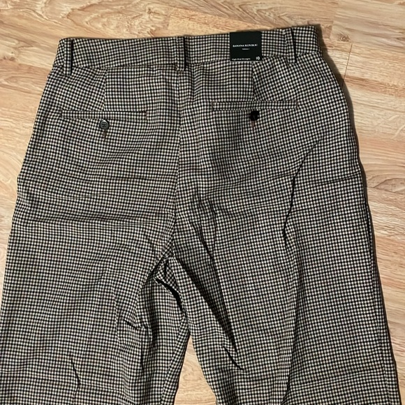 NWT/Banana Republic/Houndstooth straight leg high rise pants/10/brown black/NWT - Picture 7 of 9